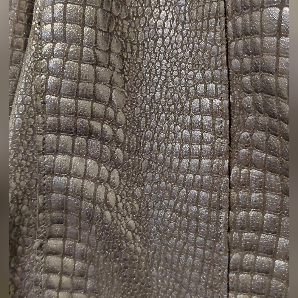 NWT BLANKNYC Irongirl Croc Print Lightweight Moto Jacket - Picture 7 of 14